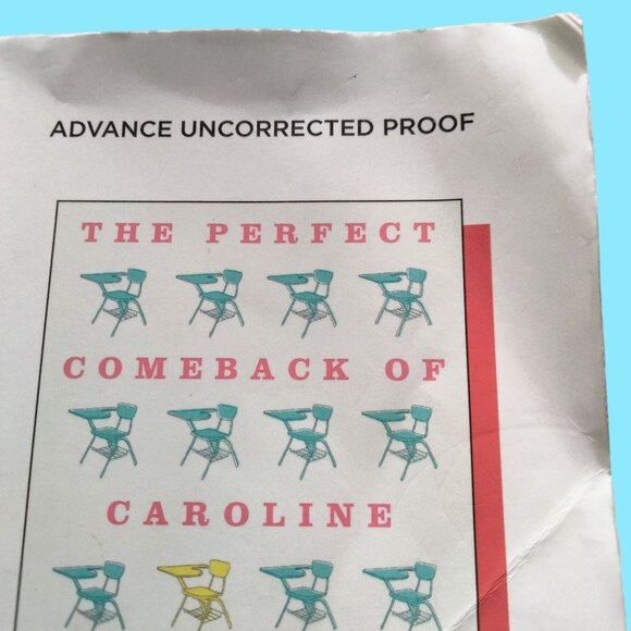The Perfect Comeback of Caroline Jacobs Novel First Edition Advance Copy Book - Picture 4 of 4